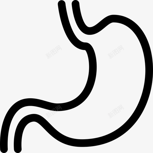 胃解剖学消化图标svg_新图网 https://ixintu.com 器官 消化 胃 胃肠病学 解剖学 诊断第1部分
