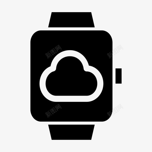 智能手表云苹果智能手表时钟图标svg_新图网 https://ixintu.com 时钟 时间 智能手表 智能手表云 苹果智能手表 设备
