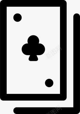 纸牌俱乐部赌场扑克图标图标