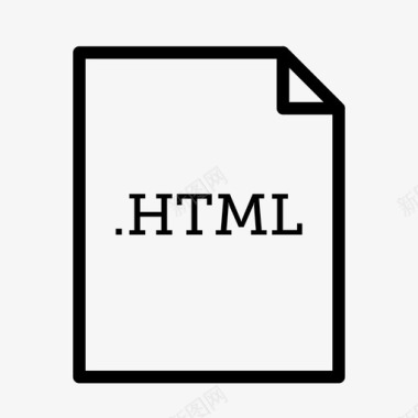 html文件应用程序和文件类型图标图标