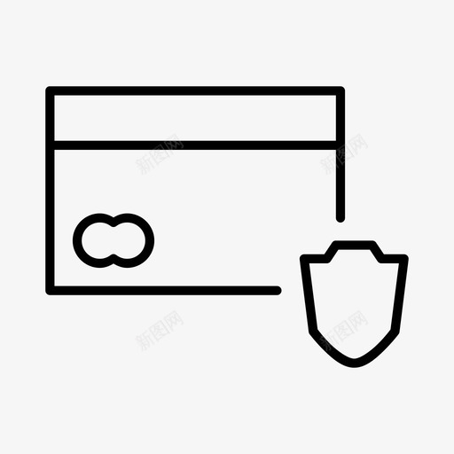 安全卡主卡受保护图标svg_新图网 https://ixintu.com 主卡 主卡薄 受保护 安全卡 屏蔽