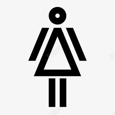女人人厕所图标图标