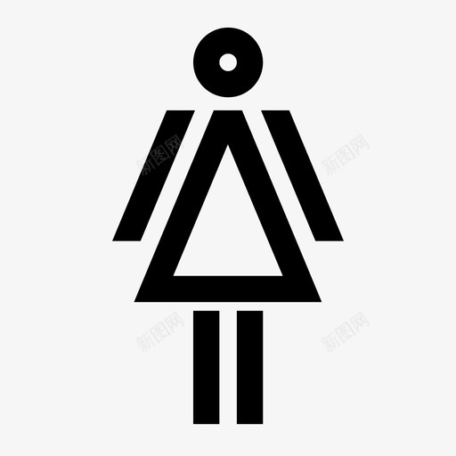 女人人厕所图标svg_新图网 https://ixintu.com 人 厕所 女人 精粹大胆一般