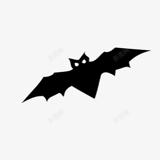 蝙蝠黑暗飞翔图标svg_新图网 https://ixintu.com 万圣节 天空 蝙蝠 飞翔 黑暗