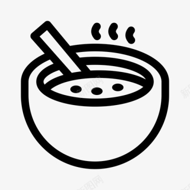 一碗汤食物饭菜图标图标