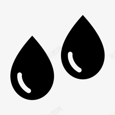 水滴血血滴图标图标