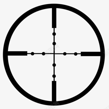 十字准星军用步枪图标图标