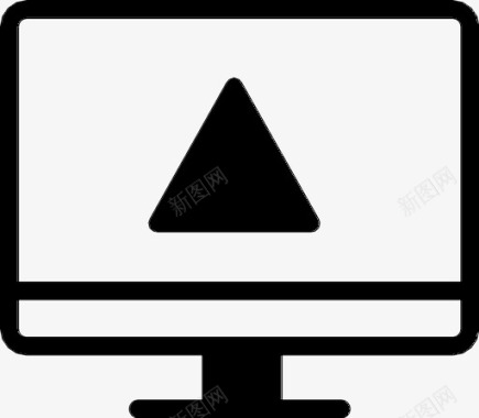 计算机警报计算机警告桌面图标图标