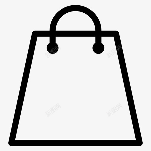 购物袋衣服商店图标svg_新图网 https://ixintu.com 商店 衣服 购物图标 购物袋