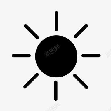 太阳白天光线图标图标