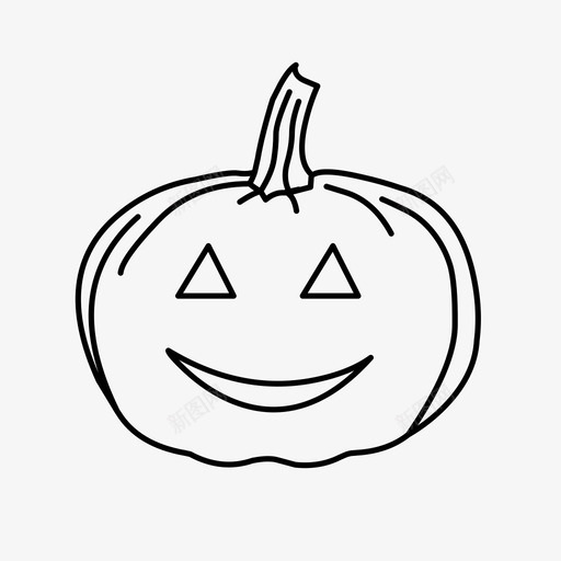 jackolanternjacko灯笼秋天图标svg_新图网 https://ixintu.com Hellowen jackolantern jacko灯笼 南瓜 秋天 脸 装饰