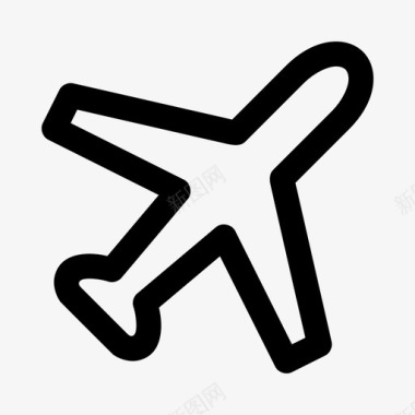飞机航空运输飞行图标图标