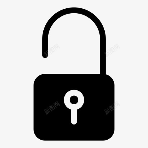 解锁钥匙打开图标svg_新图网 https://ixintu.com mnml20 保护 安全 密码 打开 解锁 钥匙