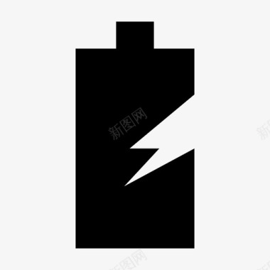 电池漏电坏掉电图标图标