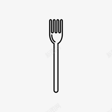 叉子餐具餐车图标图标