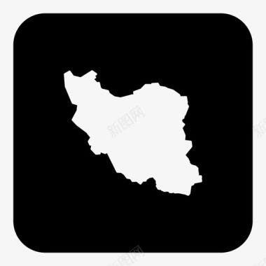 伊朗国家位置图标图标