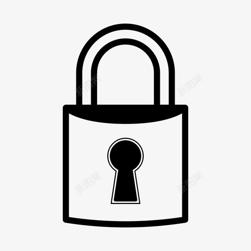 锁入口关闭锁图标svg_新图网 https://ixintu.com 保护 入口 关闭锁 锁 锁定