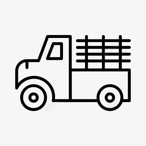 卡车货物建筑图标svg_新图网 https://ixintu.com 交付 卡车 建筑 建筑车辆 货物 运输