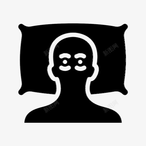 失眠疾病药物图标svg_新图网 https://ixintu.com 失眠 疾病 睡眠 药物
