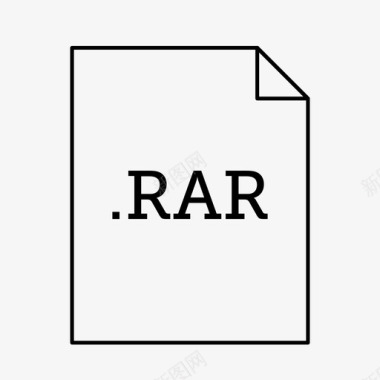 rar文件文档文件类型图标图标