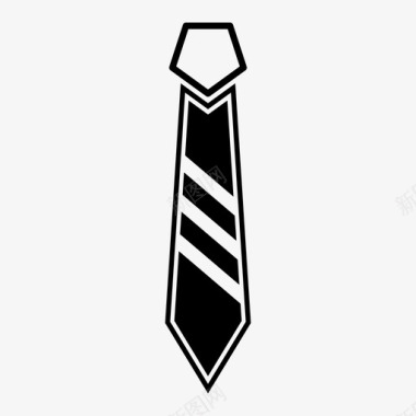 领带正式领带西装图标图标