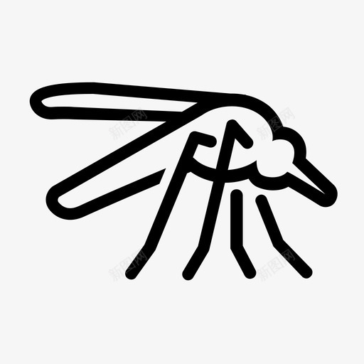蚊子叮咬疾病图标svg_新图网 https://ixintu.com 叮咬 寨卡 昆虫 疾病 蚊子