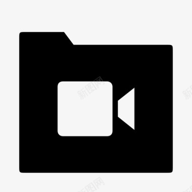 文件夹摄像机活页夹文件图标图标