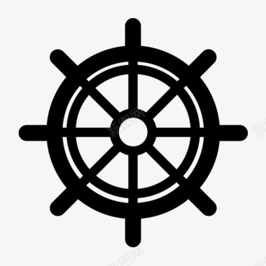 舵手航海船图标图标