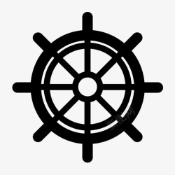 航海设备舵手航海船图标高清图片