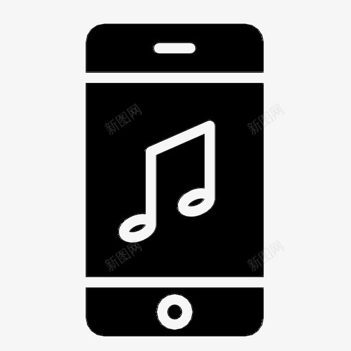 音乐应用程序itunes手机图标svg_新图网 https://ixintu.com itunes 手机 智能手机 音乐应用程序