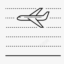 高度大气高空飞行飞机客机图标高清图片