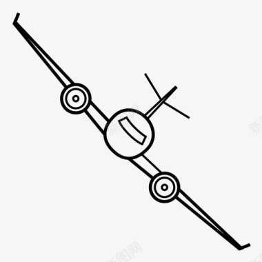 客机喷气式飞机窄体飞机图标图标