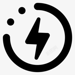 icon负载均衡器充电电池能量图标高清图片