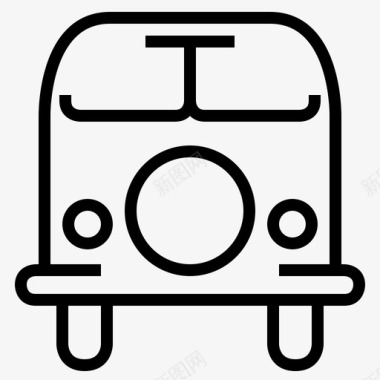 大众t1巴士汽车时尚图标图标