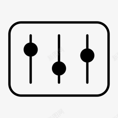 音频均衡器混音器音乐图标图标