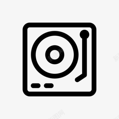 转盘音频音乐图标图标