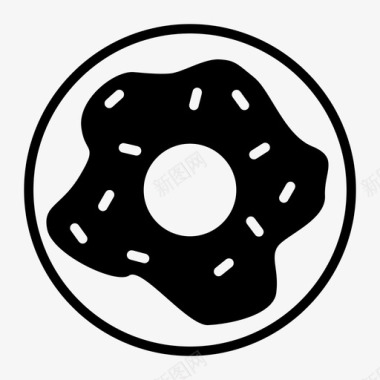 甜甜圈早餐邓肯图标图标
