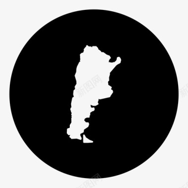 阿根廷国家位置图标图标