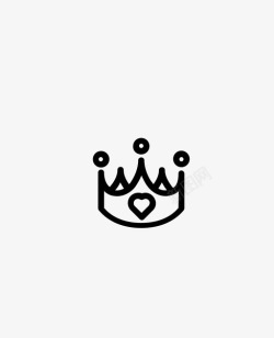 表情皇冠皇冠表情符号女孩图标高清图片