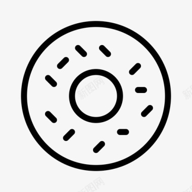 甜甜圈自助餐厅餐车图标图标
