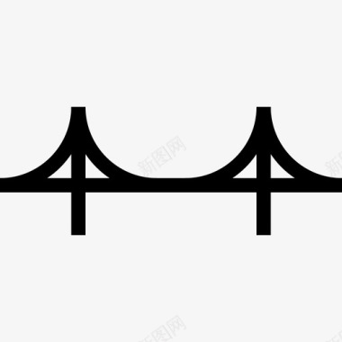 桥梁交叉连接图标图标