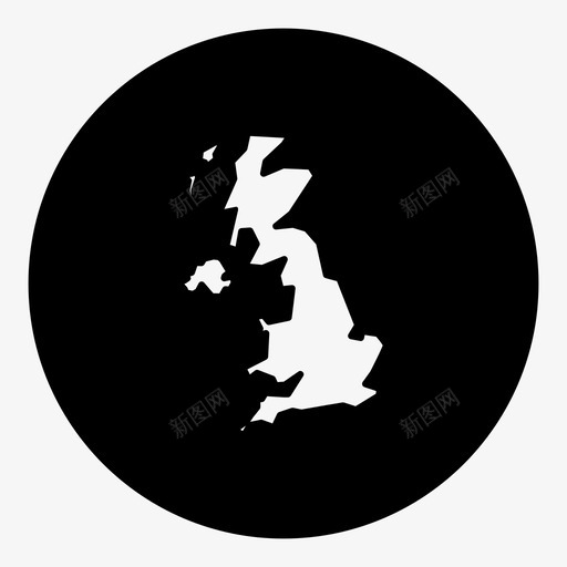 英国地理位置地图图标svg_新图网 https://ixintu.com 世界地图圈 地图 地理位置 英国