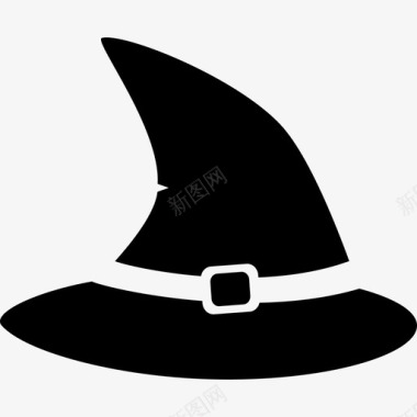 女巫帽万圣节十月图标图标