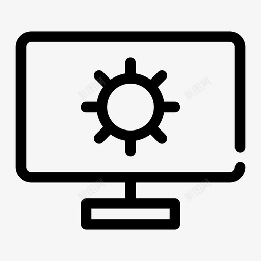 桌面优化电脑电子图标svg_新图网 https://ixintu.com 屏幕 桌面优化 电子 电脑 营销 设置