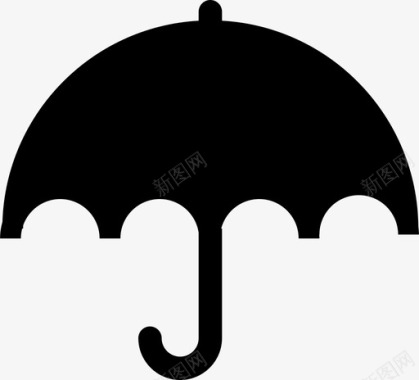 伞保险打开的伞图标图标