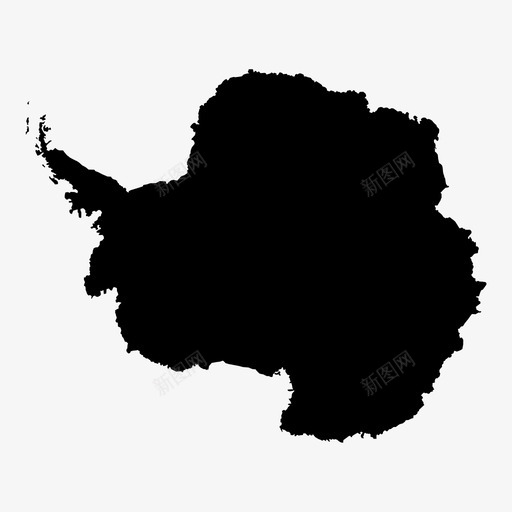 南极洲大陆地理图标svg_新图网 https://ixintu.com 世界 南极洲 地图 地理 大陆