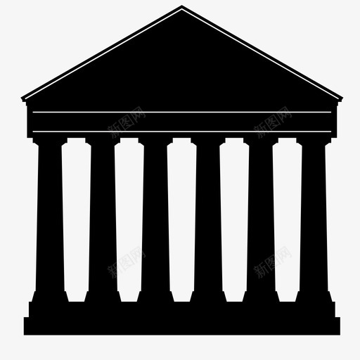建筑古典希腊语图标svg_新图网 https://ixintu.com 古典 希腊语 建筑