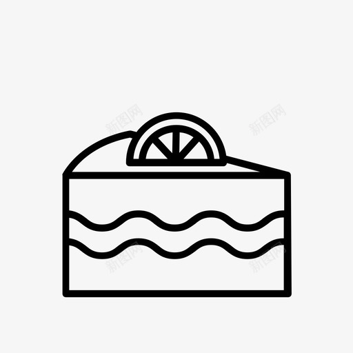 柠檬蛋糕甜点图标svg_新图网 https://ixintu.com 柠檬蛋糕 甜点