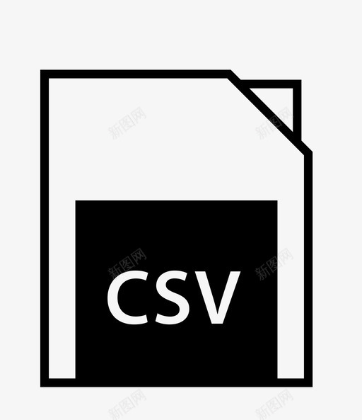 csv扩展名文件名称图标svg_新图网 https://ixintu.com csv扩展名 名称 文件 文件扩展名 类型