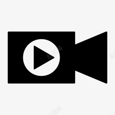 摄像机视频播放器youtube图标图标